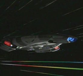 Following the Defiant at Warp