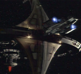 Docked at DS9 – Ventral Aft View