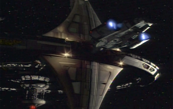 Docked at DS9 – Ventral Aft View